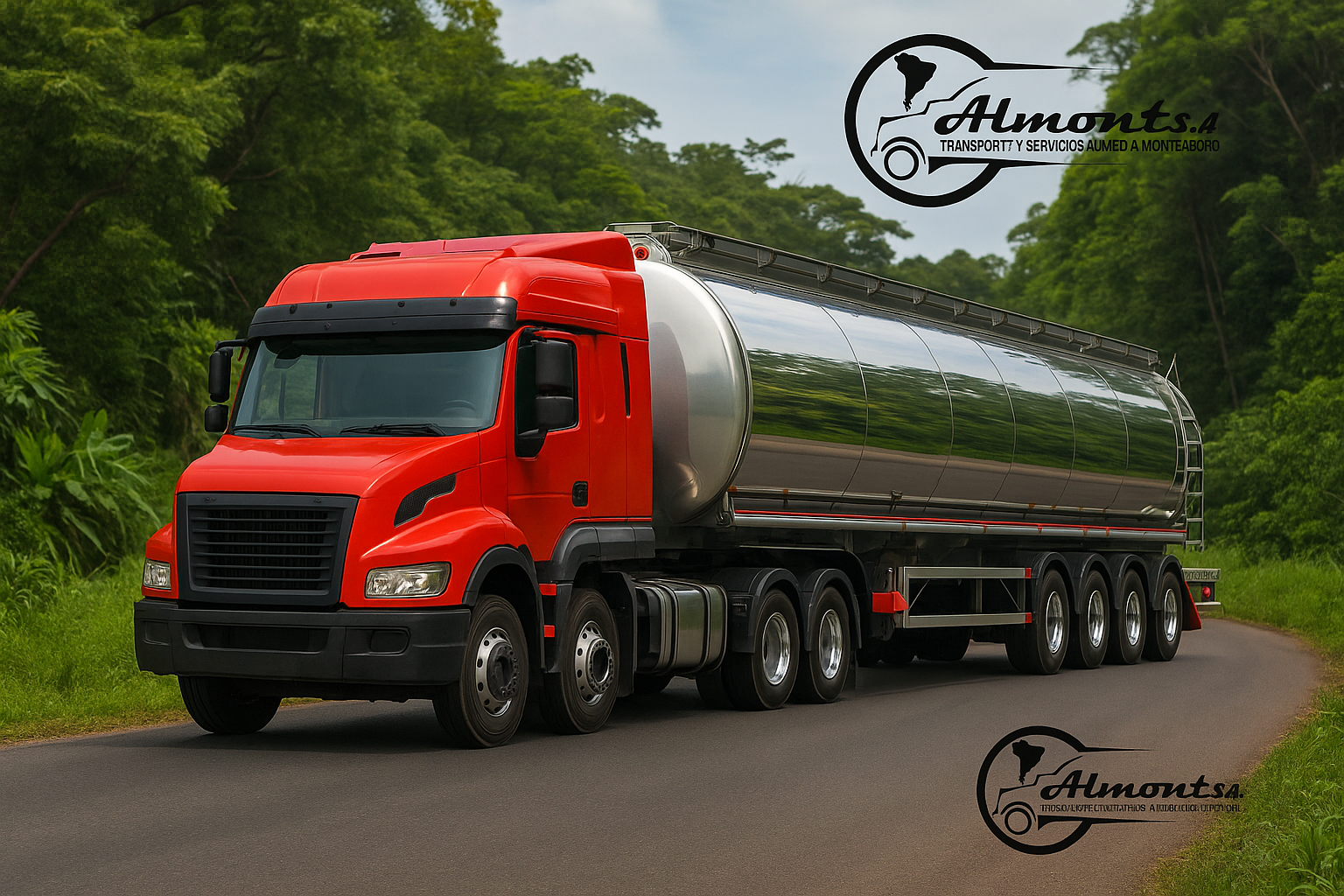 Unidad tanque en ruta nacional