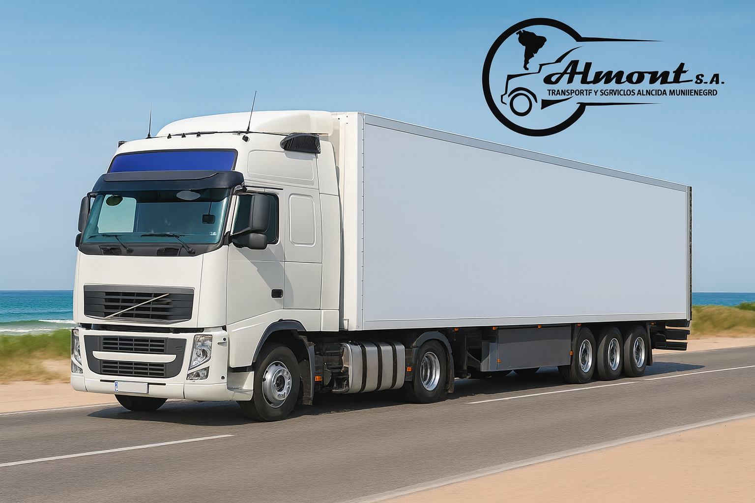 Flota de camiones thermo en terminal